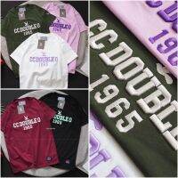 เสื้อยืดแขนสั้น CCDOUBLEO 1965 เนื้อผ้าคอตตรอนสวมใส่สบาย ใส่ได้ทั้ง ช/ญ