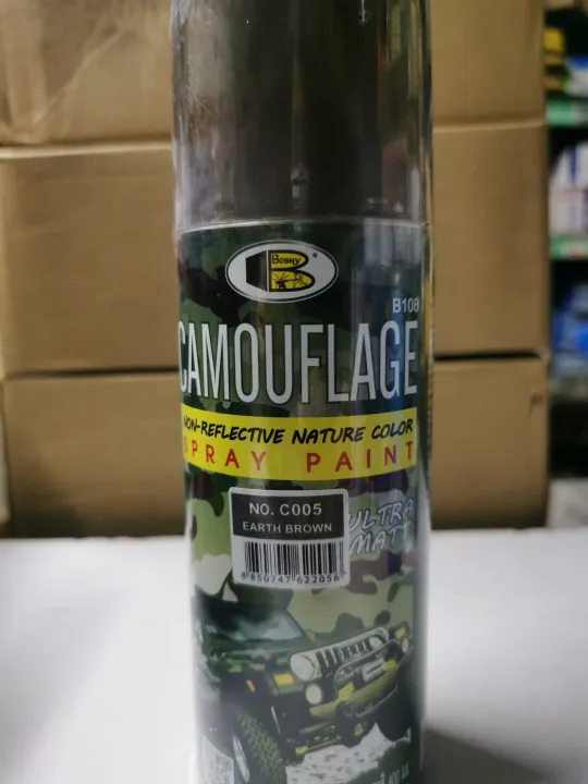 Bosny Camouflage Earth Brown Spray Paint Lazada PH