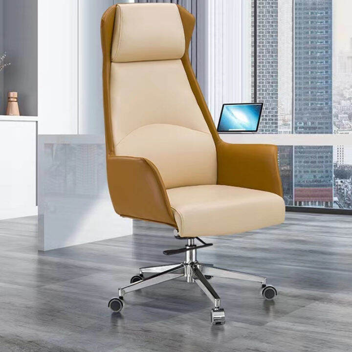 Executive Chair Comfortable LongSitting Large Class Computer Leather