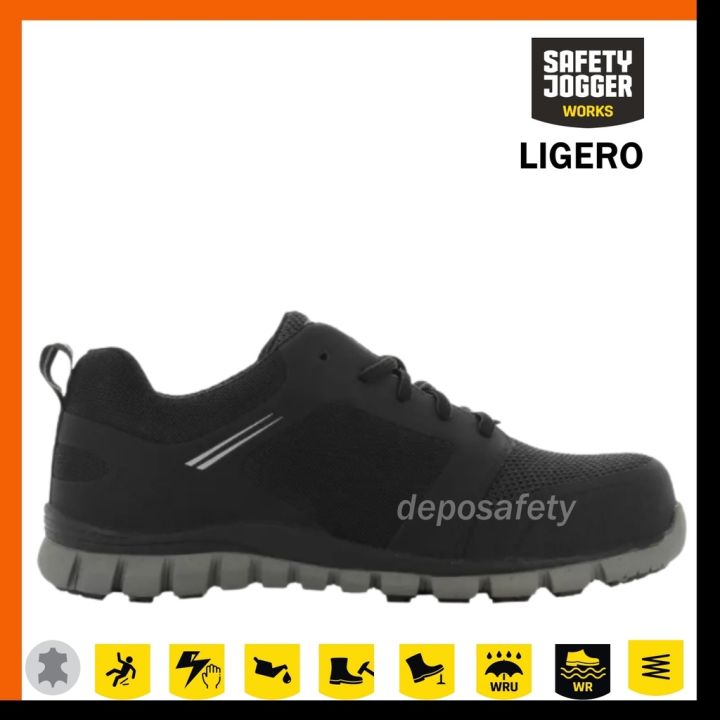 Sepatu Safety Jogger Ligero Hitam Safety Shoes Jogger Ligero Black