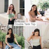 everyday.created - double tank top เสื้อคาดอก มี 3 สี ดำ / เขียว / นู้ด