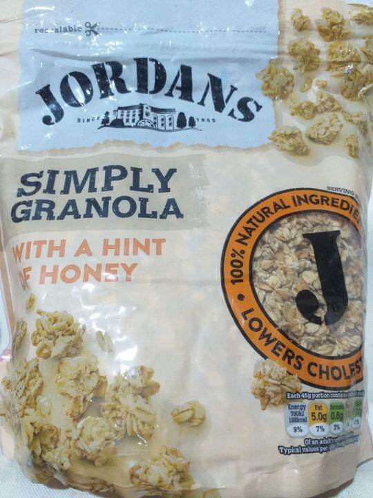 JORDANS SIMPLY GRANOLA with a hint of honey 750g Lazada PH