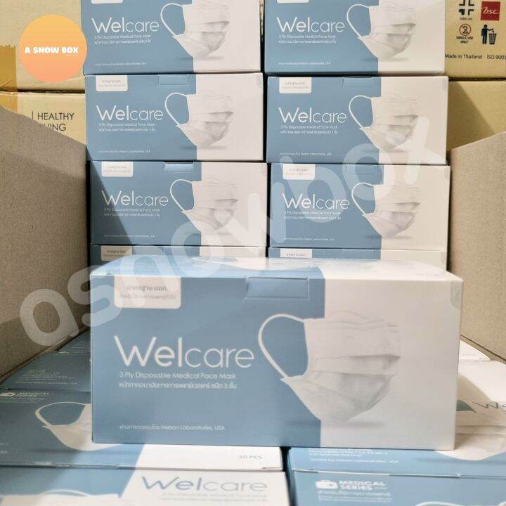 welcare-หน้ากากอนามัยทางการแพทย์-3-ชั้น-level-1-50-ชิ้น