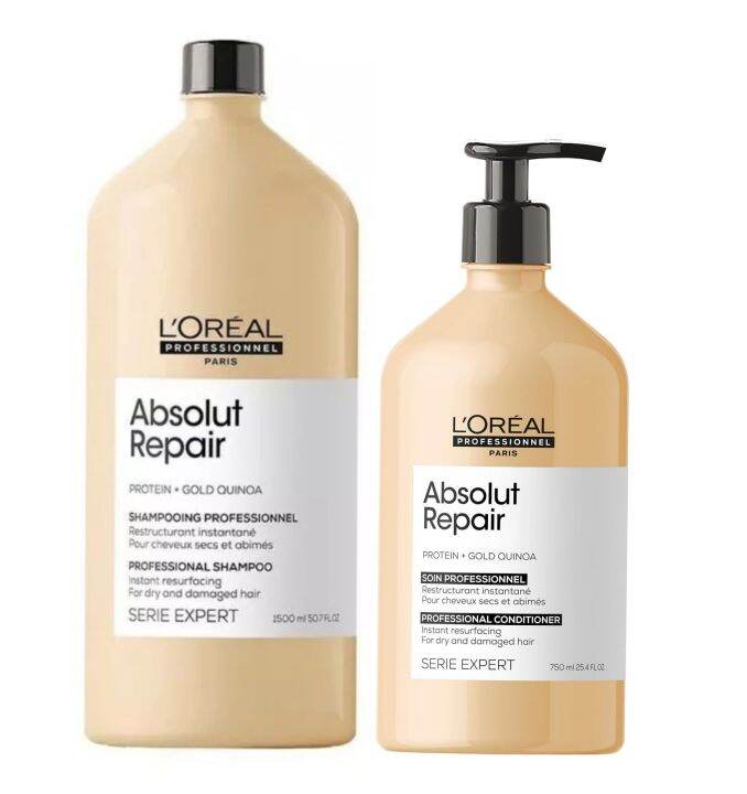 L'oreal Absolut Repair Shampoo 1500ml and Conditioner 750ml Set | Lazada PH