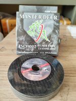 (10 ใบ) ใบตัด แผ่นตัด ใบตัดแสตนเลส MASTER DEER ตรา กวาง ขนาด 105x1x16 mm. (4 นิ้ว)