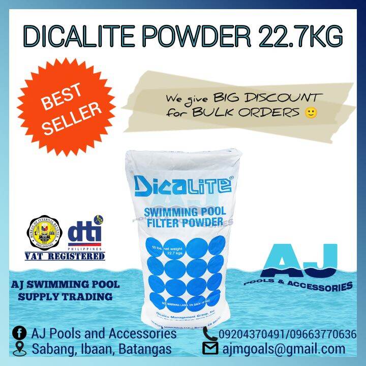 Dicalite USA 22.5kgs Swimming Pool DE Powder Lazada PH