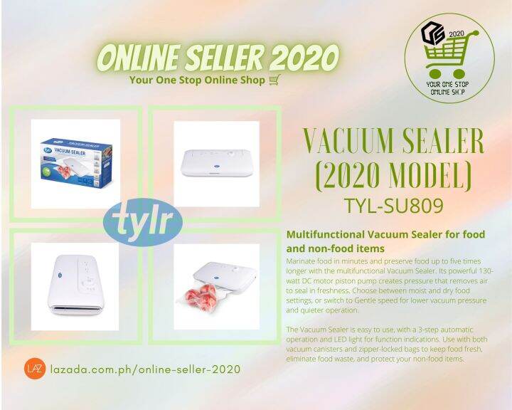 tylr Vacuum Sealer (2020 Model) Lazada PH