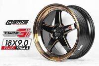 ล้อแม็ก ขอบ18 COSMIS TYPE-GV2 18X9.0 5H114.3 ET35 CB73 สีดำขอบทอง?ราคาชุด4วง✅แถมจุ๊บเหล็ก? ล้อแท้มีรับประกันโครงสร้างนาน6ปี/สี1ปี✅❤️