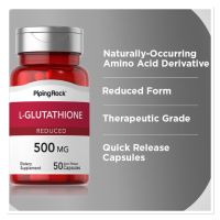 ✅ ? L-GLUTATHIONE 500 MG ?( PIPINGROCK) ‼️50 แคปซูล ?‼️