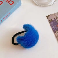 ยางมัดผมน่ารัก สไตล์เกาหลี Klein Blue - Plush Hair Ring
