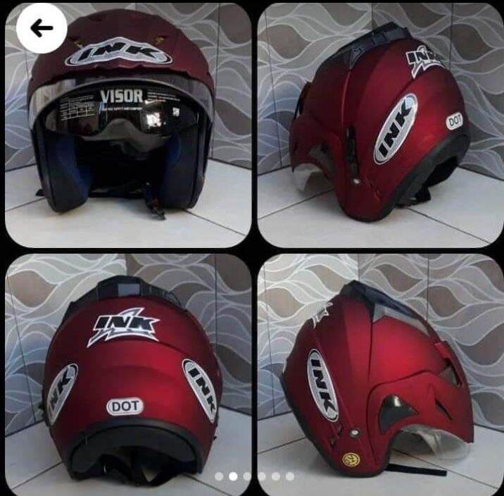 HELM INK DOUBLE VISOR BARU MURAH BER SNI PAKING KARDUS Lazada Indonesia
