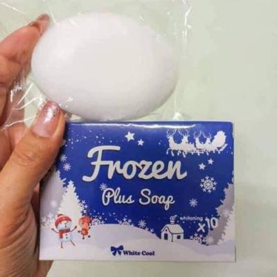 สบู่ผิวขาว Frozen plus soap whitening x10