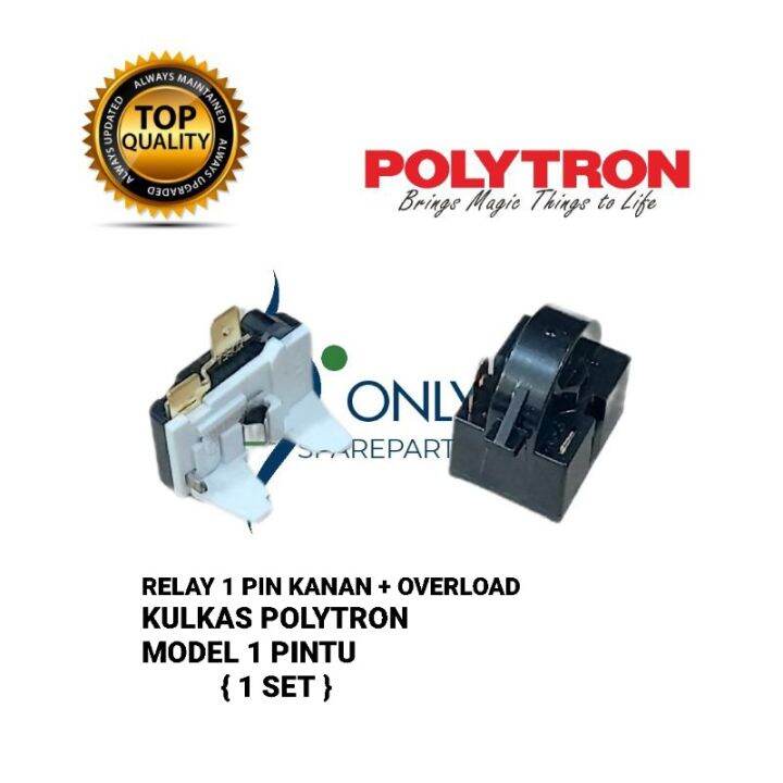 Relay Overload kulkas Polytron 1 pintu / Overloud kulkas Polytron