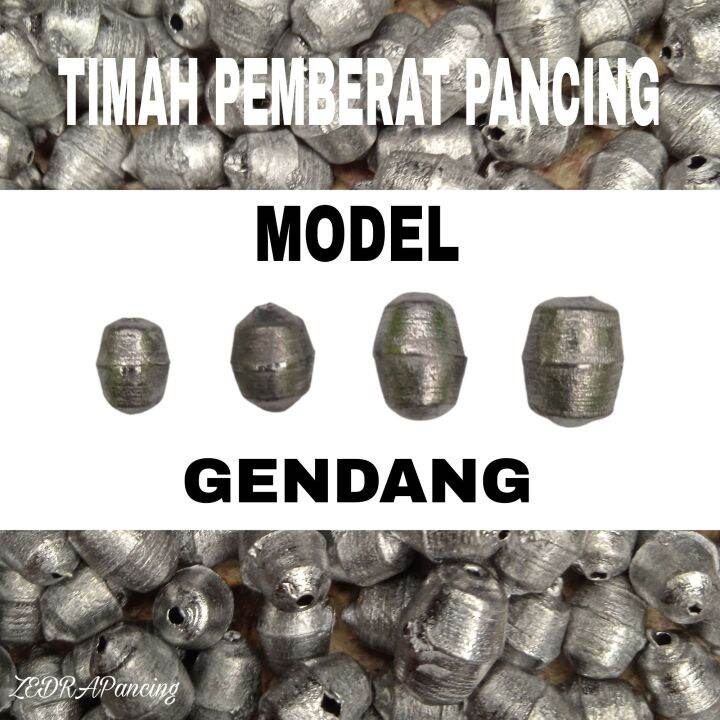 250 GRAM TIMAH PEMBERAT PANCING MODEL GENDANG / TIMAH GALATAMA / BANDUL