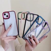 เคสTPUขอบสีนิ่มหลังแข็ง มาใหม่สำหรับรุ่นไอโฟน i7plus-i14promax