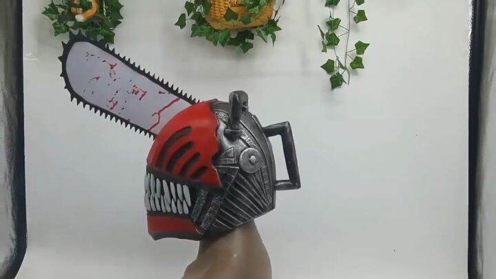 Anime Chainsaw Man Denji Pochita Cosplay Mask Can Wear Latex Helmet ...