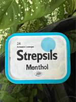 กล่องเหล็กStrepsils ของโบราณสะสม