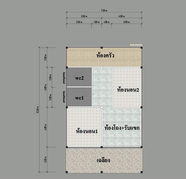 แบบบ้าน-2-ห้องนอน