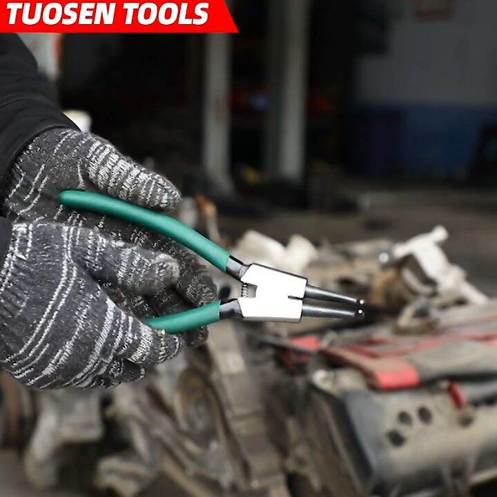 7inch snap ring pliers hole shaft spring pliers 9inch double section