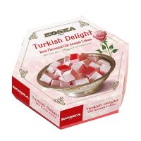 เตอร์กิช ดีไลท์ Turkish Delight ขนมหวานชื่อดังจากประเทศตุรกี รสกุหลาบ ขนาด 250 กรัม(Exp.  2023) พร้อมส่ง