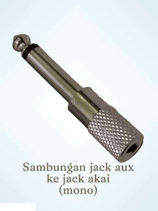 Sambungan Jack 3.5mm ke Jack Mic Jack Akai Mono Converter Soket Aux