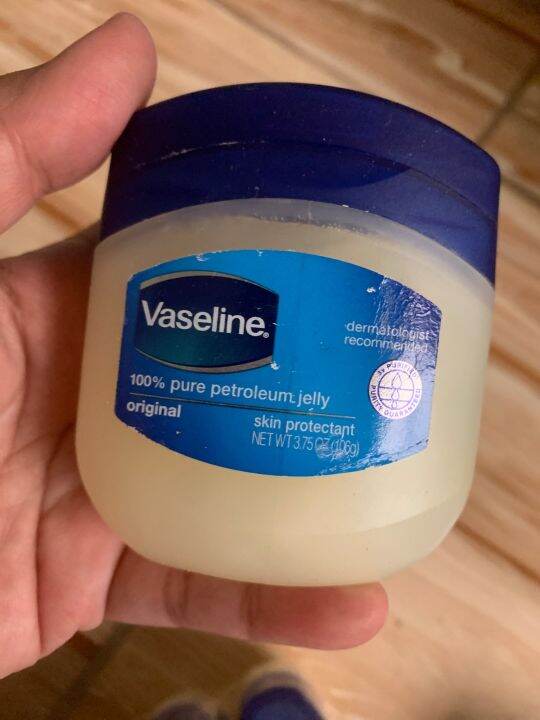 NO LABEL Vaseline 100% pure petroleum: jelly original skin protectant ...