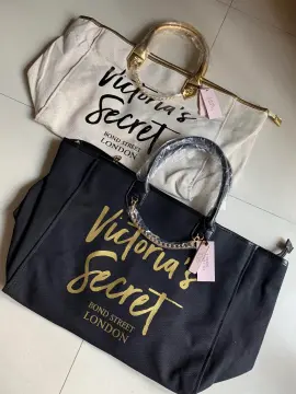Victoria's Secret Stripe Gorgeous Logo Crossbody Strap, Embroidered Tote  Bag NWT