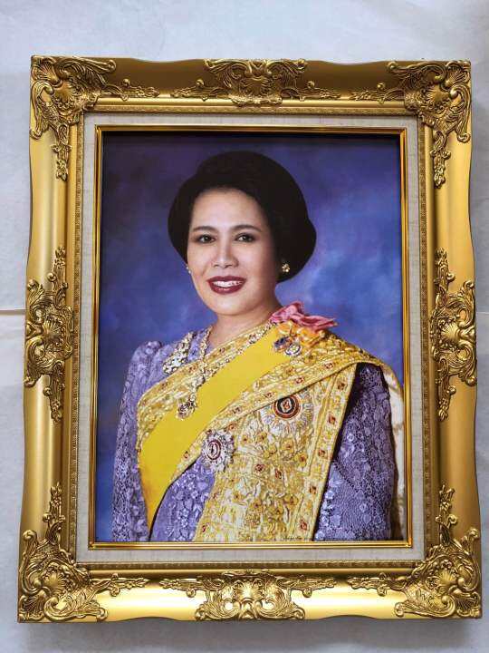 กรอบรูปหลุยส์สมเด็จพระนางเจ้าสิริกิติ์-กรอบรูปขนาด-21x26-นิ้ว-ภาพมงคล-เสริมฮวงจุ้ย-ตกแต่งบ้าน-ของขวัญ-ของที่ระลึก