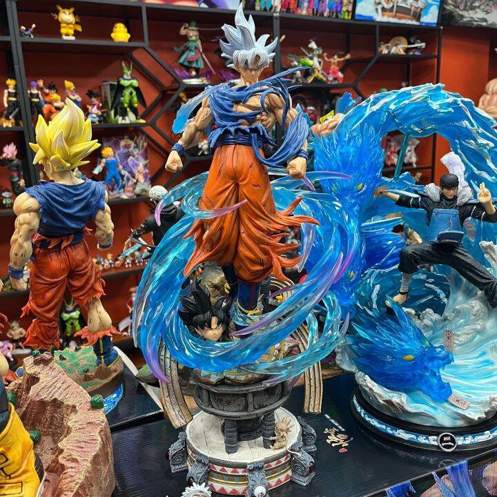 Mô hình Son Goku đẫm máu 3 đầu 52 cm có LED  Dragon Ball