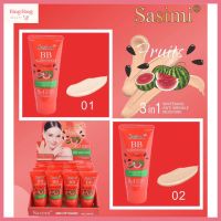 (S936) Sasimi Watermelon BB Cream SPF45 PA++ บีบีครีม ผสมกันเเดด ช่วยปกปิด ปรับผิวสว่าง ลดริ้วรอย ผิวชุ่มชื้น ขนาด 70 มล.