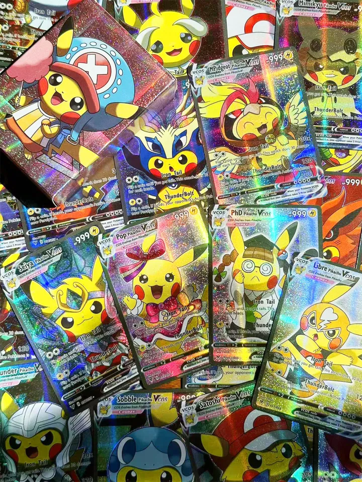 55pcs Pokemon English Cards Box Anime Pikachu Cosplay Kawaii Game  Collection Cards Vcos Hobbies Toys Kid Birthday Gift - AliExpress