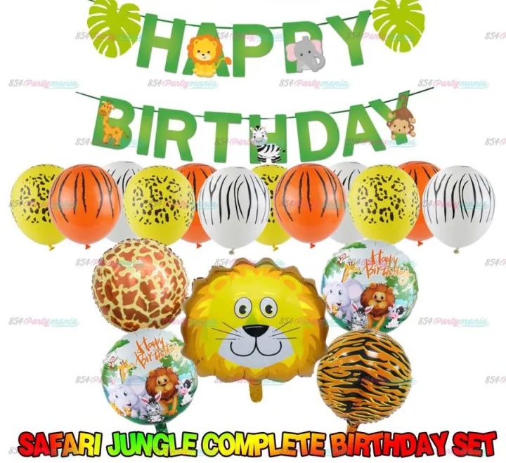 Safari Jungle Birthday Party Package Set #1 | Lazada PH