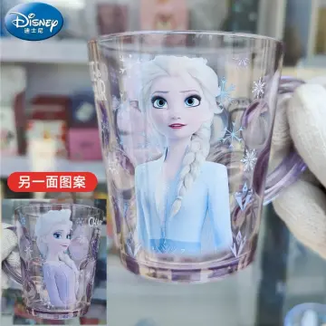 Disney Frozen Elsa Princess Cup Cute Cartoon Mickey Minnie Milk Juice Cups  AS Crystal Cup Mouthwash Cup