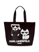 กระเป๋า KARL LAGERFELD PARIS Kristen Logo Graphic Tote bag กระเป๋าสะพายข้าง กระเป๋าเดินทาง กระเป๋าคล้องแขน กระเป๋าแฟชั่น พร้อมจัดส่ง