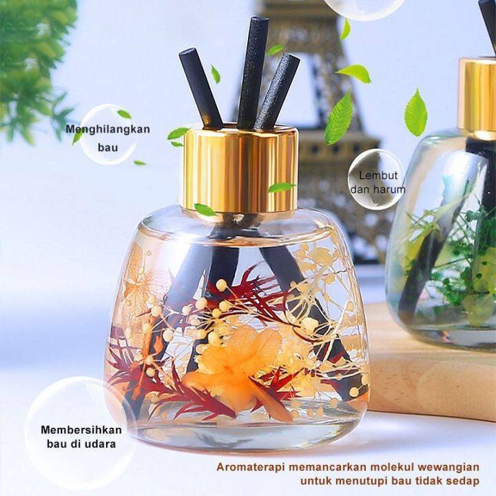 Pengharum Ruangan Aromaterapi Diffuser Reed Sticks Rattan 120 Ml Jangka ...