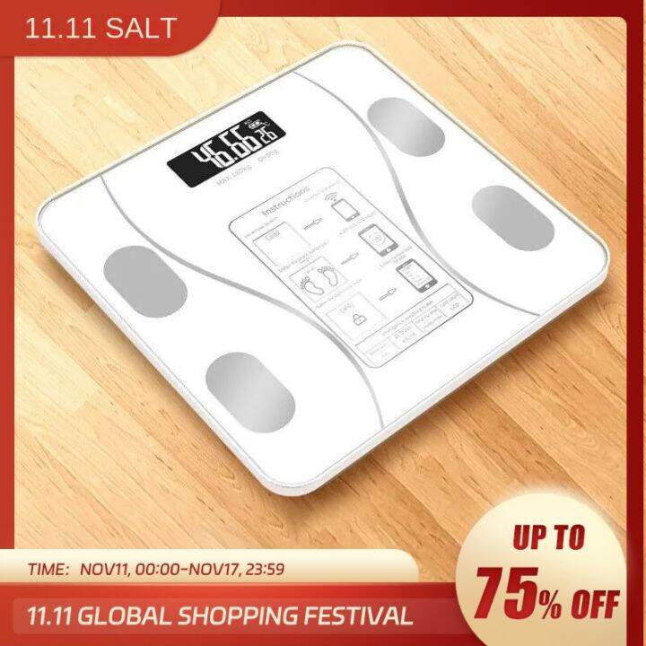 Body Fat Electronic Scale APP Smart Electronic Bluetooth Scale Rechargeable Multiple Colors