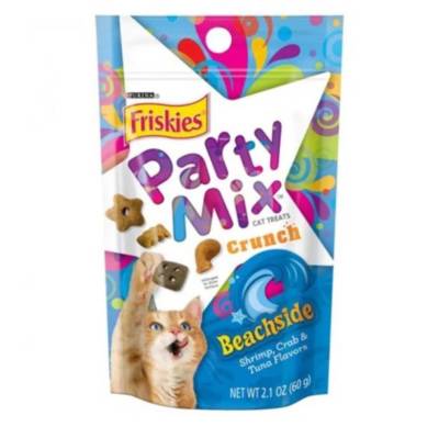 Friskies Partymix  ฟริสกี้ส์ ปาร์ตี้มิกซ์ ขนมแมว ขนาด 60 กรัม