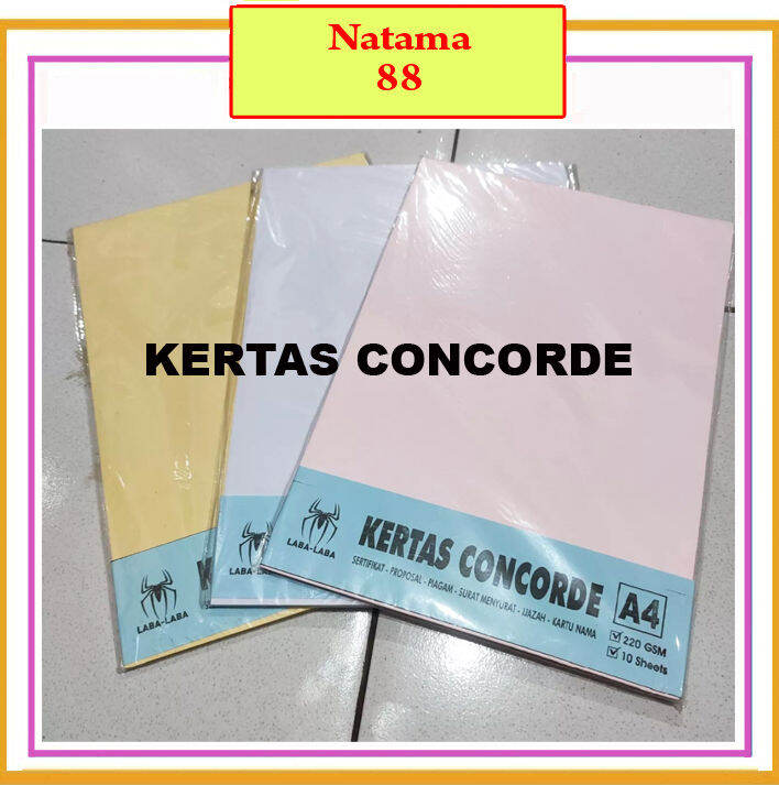 Kertas Concorde A4 220 Gram Tebal Lazada Indonesia