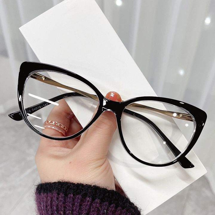 Anti Radiation Cat Eye Glasses for Women Men Aesthetic Glasses ...