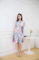 Mommade-เดรสให้นม ชุดให้นม Pastel Flora Raffel Dress