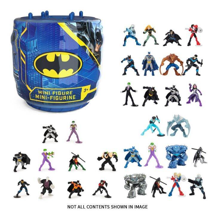 Hộp đồ chơi nhân vật hành động Batman Mini Figure hàng xuất UK 