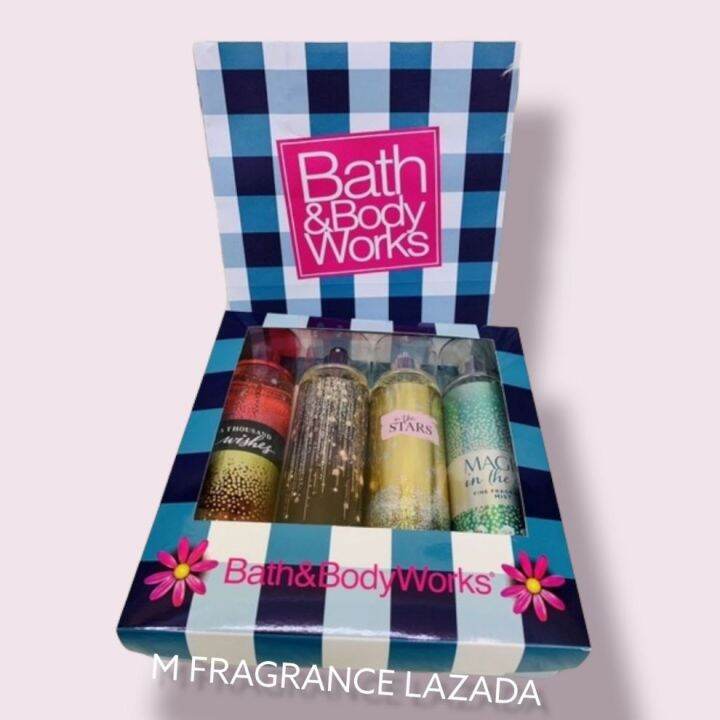bath and body Works Fragrance mist 4in1 Gift set free Paper bag Lazada