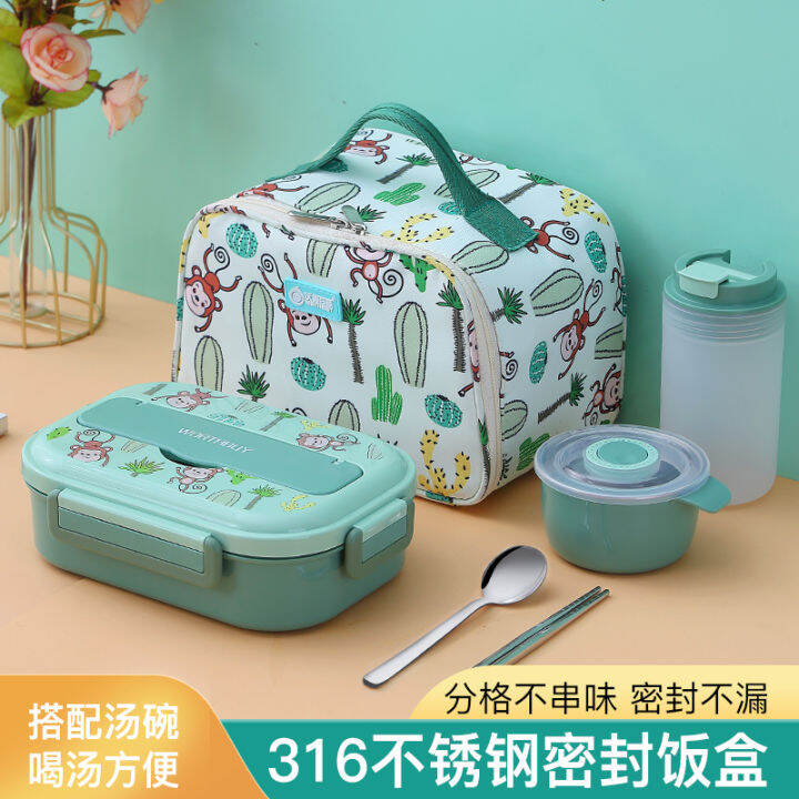 316 Stainless Steel Insulated Lunch Box Primary School Student Office