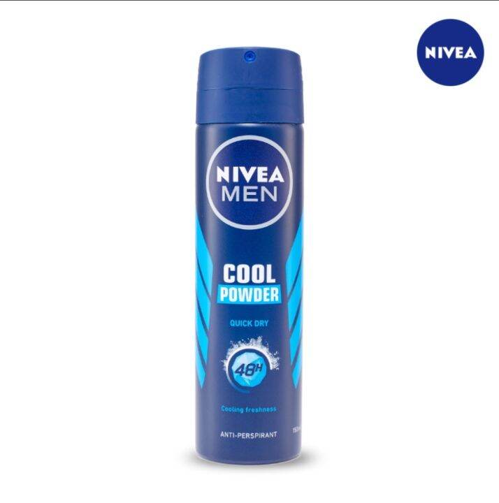 NIVEA Men cool powder antiperspirant protection 150ml spray | Lazada PH