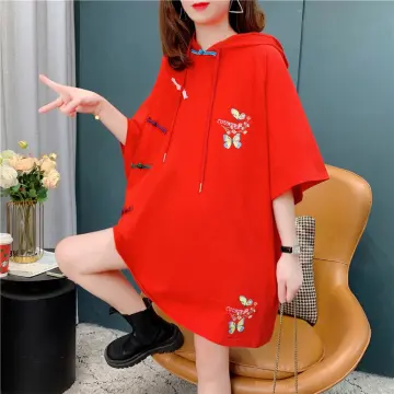 Women’s LIVE Hooded Oversized Sweatshirt Dress