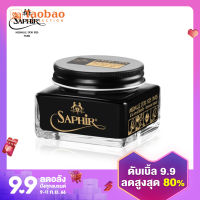 Saphir น้ำยาขัดรองเท้าสีดำทอง Creme 1925รองเท้าหนังเพิ่มสีลงสีรักษาน้ำมันสีดำไม่มีสี