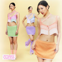 CUPPA - WAVES tank top (3 สี) เสื้อสายเดี่ยวไหมพรม ไล่สี gradient ดีเทลด้ายปล่อยระหว่างช่อง เส้นด้ายนุ่ม น่ารักมาก