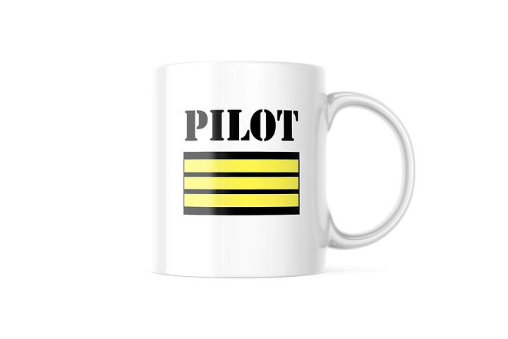MUG FIRST OFFICER แก้วกาแฟ สำหรับนักบิน แอร์โฮสเตส หรือแฟนการบิน