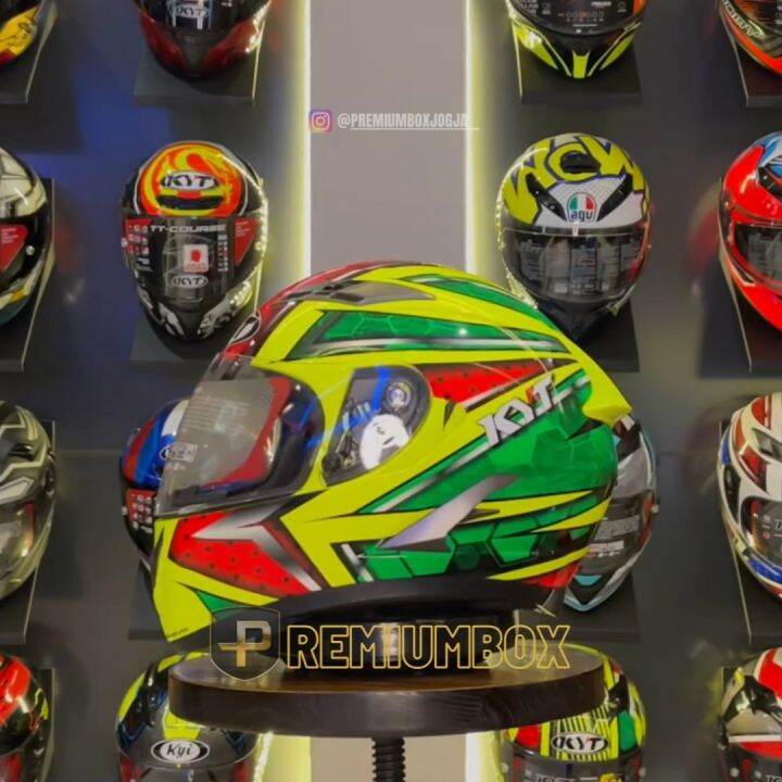 Helm KYT Vendetta 2 All Star Red Yellow Green Lazada Indonesia