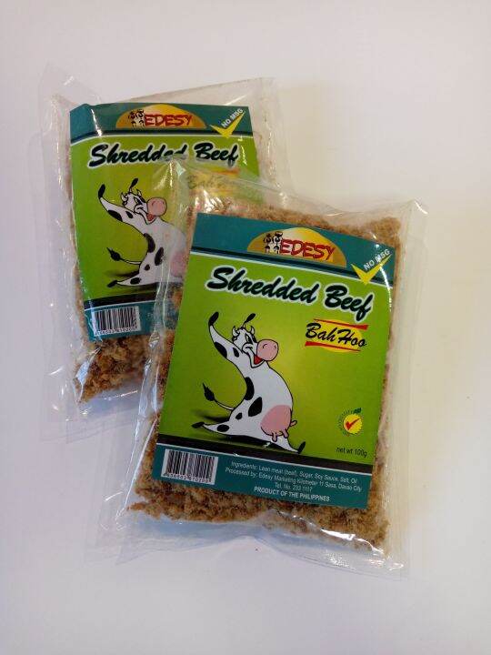Beef floss EDESY Shredded Beef 2x100g/pack Lazada PH
